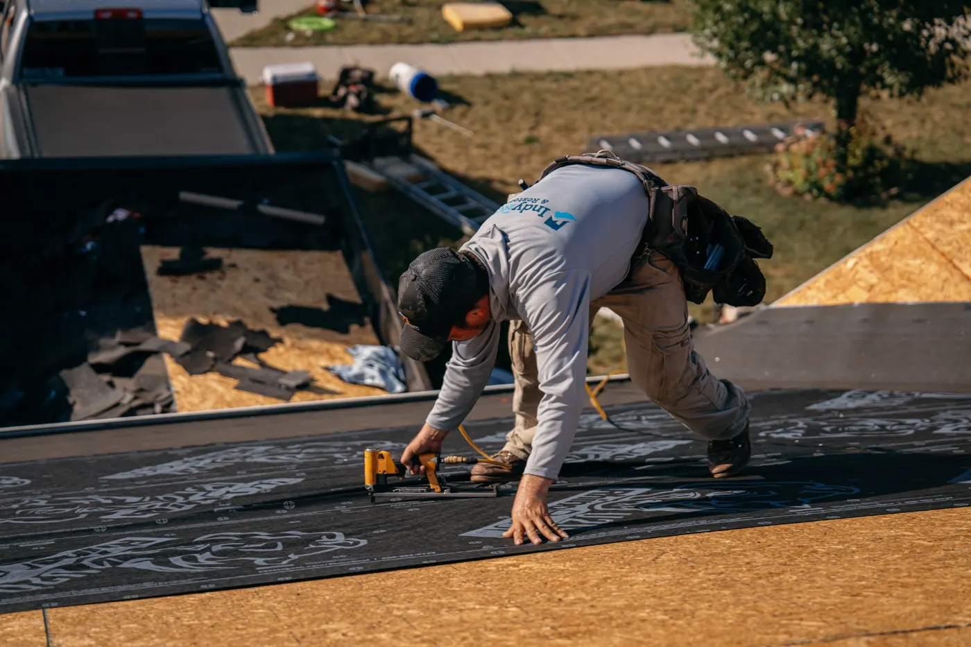 Commercial roof inspection documented in Williamsburg in the Woods